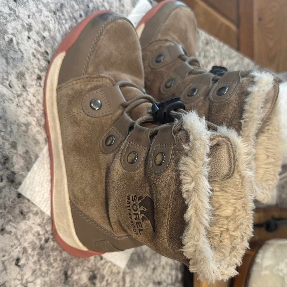 Sorel Kids Boots - Brown and Cream